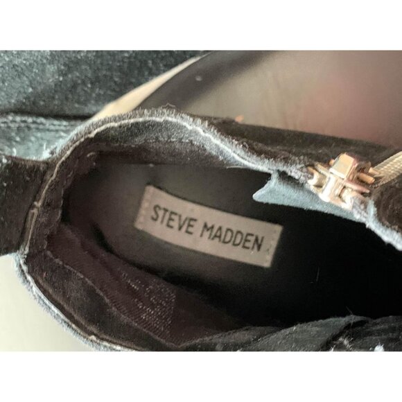 ✌️ 2/$40 ✌️ Black Steve Madden Shoes Ankle Fashion Sneakers sz 6.5 - Picture 3 of 4